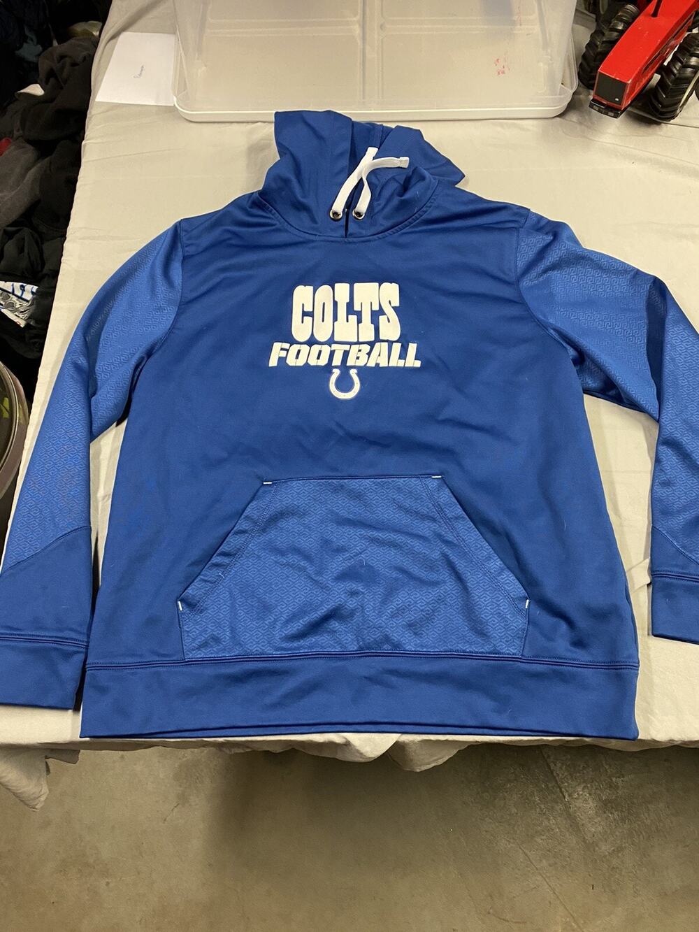 NFL Team Apparel Indianapolis Colts TX3 Warm Blue Hoodie Sweatshirt Men’s XL